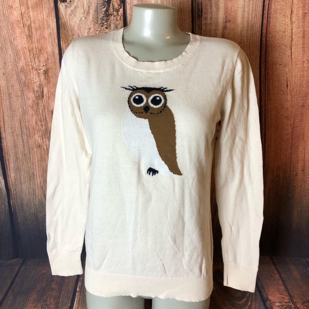 Loft long sleeve owl sweater - Picture 1 of 5